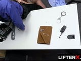 Thief Sloan Rider Takes Two Cocks from Officers Rusty Nails and Wrex Oliver - Lifterx