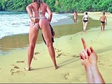 Milf teased him and got dick in her ass in front of everyone